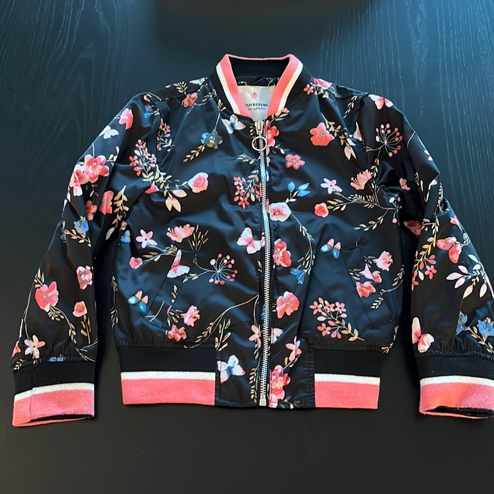 Urban Republic Floral Girls Bomber Jacket